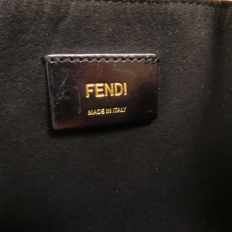 FENDI 羊皮皮革Shoulder Bag金扣肩背袋-8