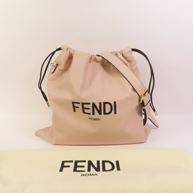FENDI 羊皮皮革Shoulder Bag金扣肩背袋-10