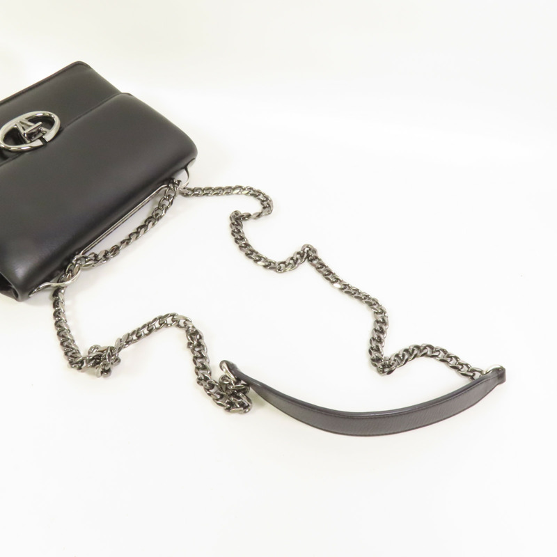 Valentino 羊皮皮革Small Vlogo肩背袋-4