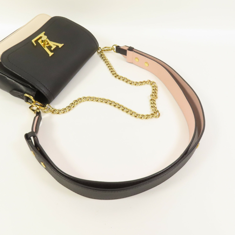 LOUIS VUITTON 牛皮皮革Lockme Tender金扣肩背袋-5