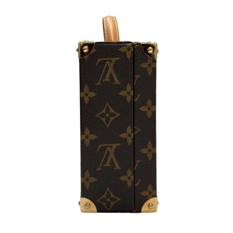LOUIS VUITTON 路易威登 M92477 TAKASHI MURAKAMI 棕色經典老花 PVC 村上隆合作款 珠寶盒 化妝包 手提包-3
