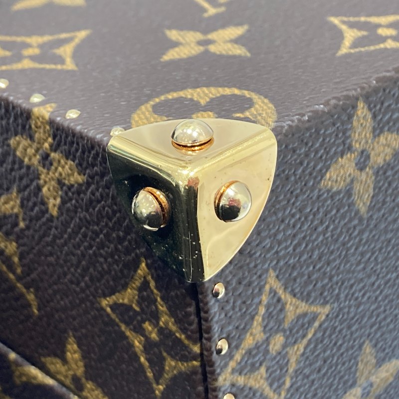 LOUIS VUITTON 路易威登 M92477 TAKASHI MURAKAMI 棕色經典老花 PVC 村上隆合作款 珠寶盒 化妝包 手提包-12