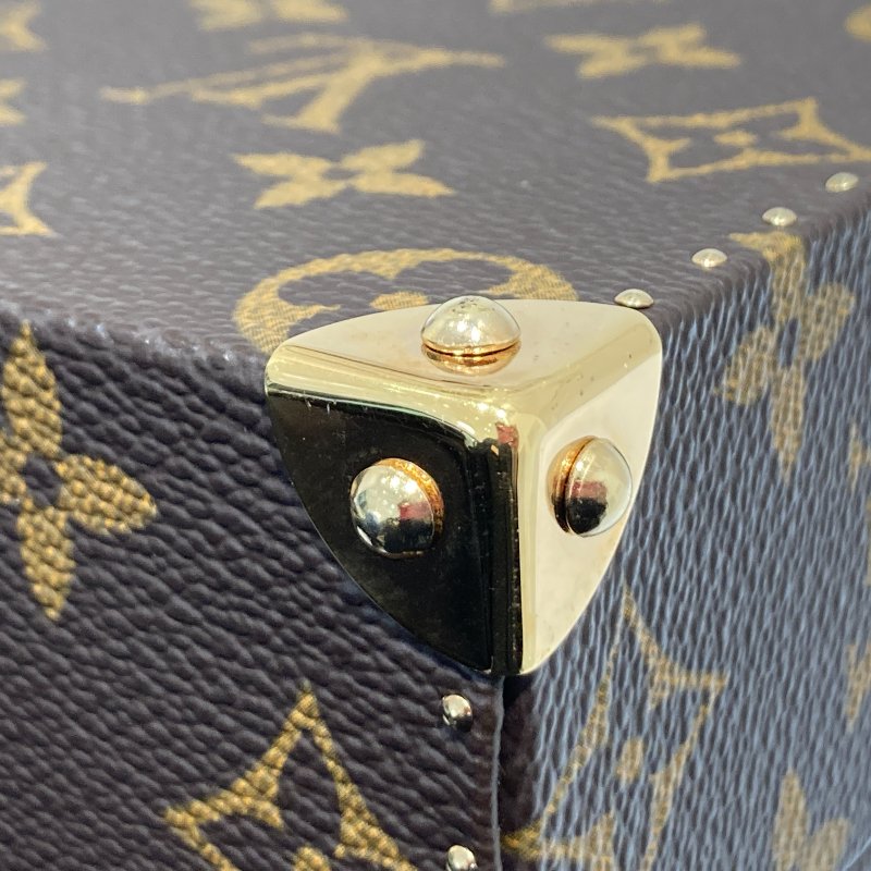 LOUIS VUITTON 路易威登 M92477 TAKASHI MURAKAMI 棕色經典老花 PVC 村上隆合作款 珠寶盒 化妝包 手提包-13