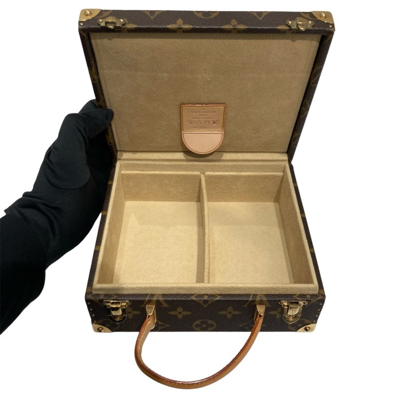 LOUIS VUITTON 路易威登 M92477 TAKASHI MURAKAMI 棕色經典老花 PVC 村上隆合作款 珠寶盒 化妝包 手提包-14