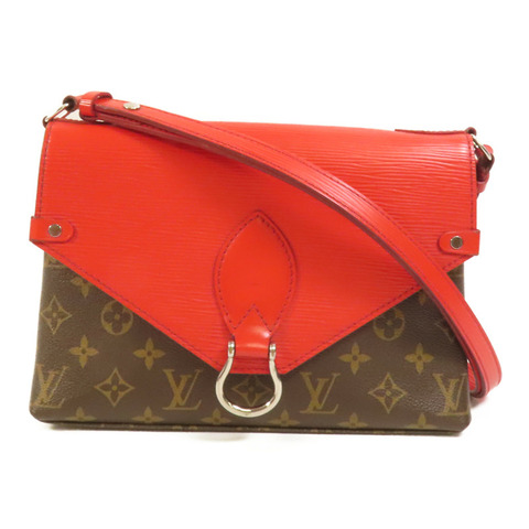 LOUIS VUITTON Monogram/Epi Saint Michel銀扣肩背袋