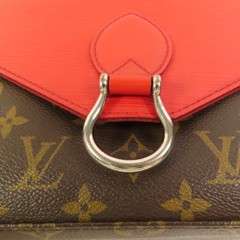 LOUIS VUITTON Monogram/Epi Saint Michel銀扣肩背袋-5