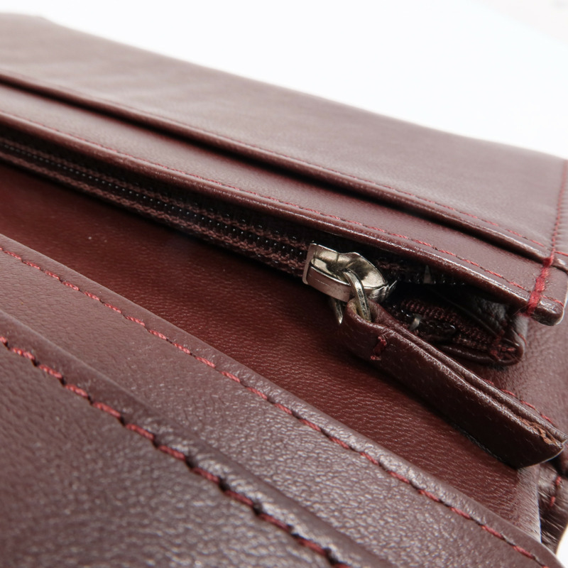 CHANEL 羊皮皮革Long Wallet銀扣長錢包-16