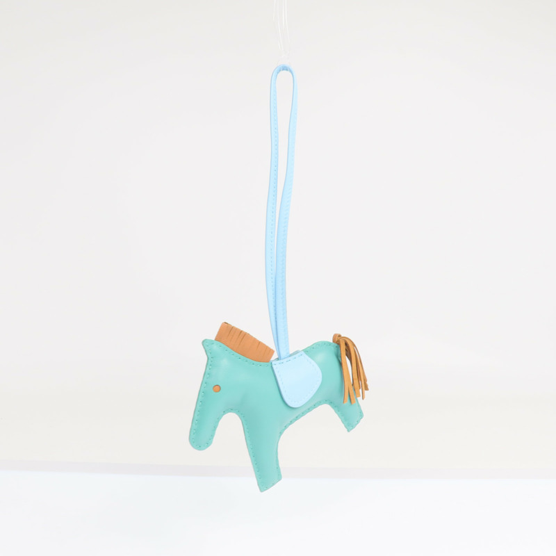 HERMES Milo皮革Rodeo MM掛飾-5