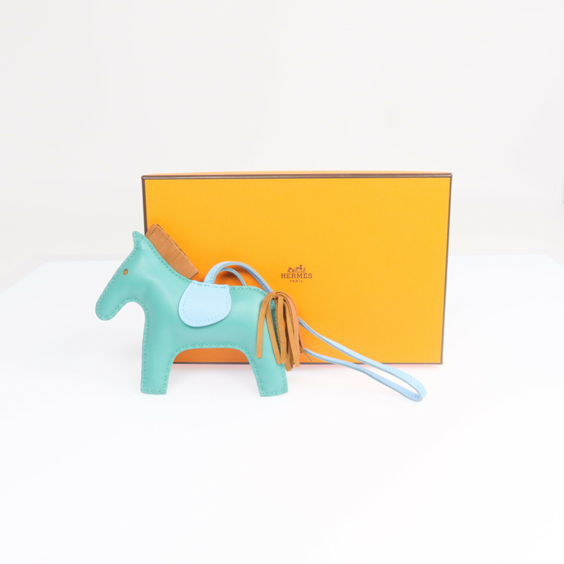 HERMES Milo皮革Rodeo MM掛飾-6