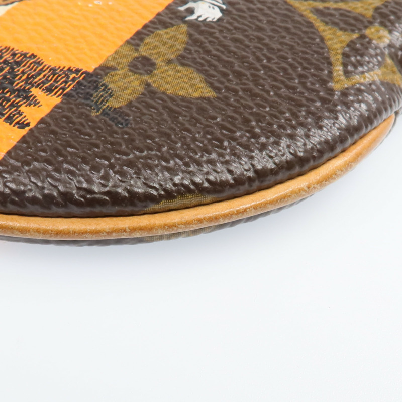 LOUIS VUITTON Monogram Groom Coin Case金扣零錢包-7