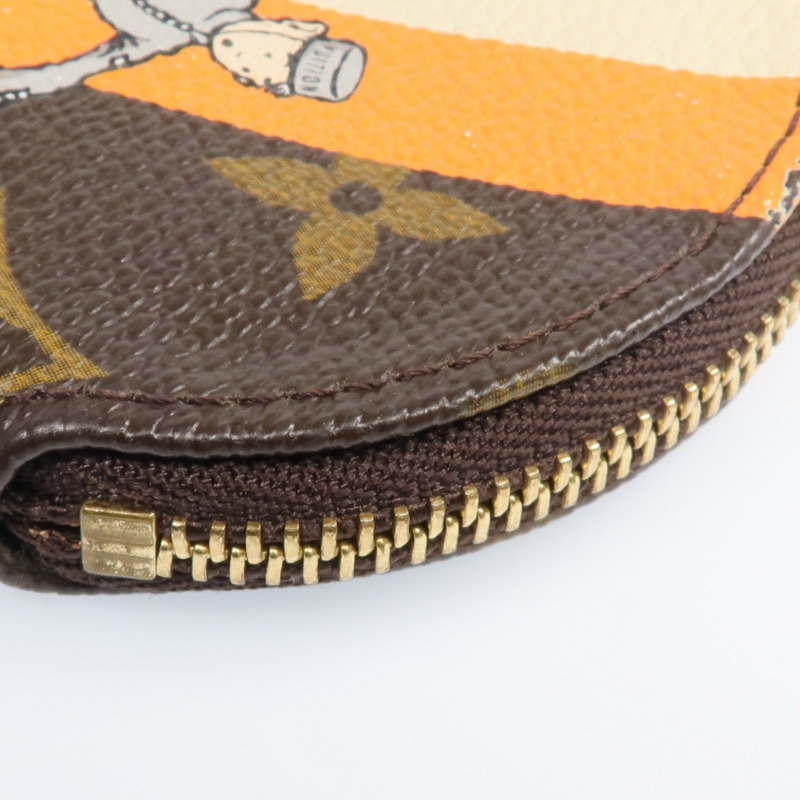 LOUIS VUITTON Monogram Groom Coin Case金扣零錢包-9