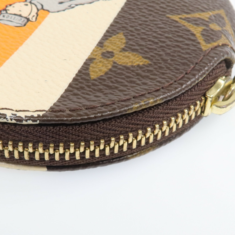 LOUIS VUITTON Monogram Groom Coin Case金扣零錢包-10