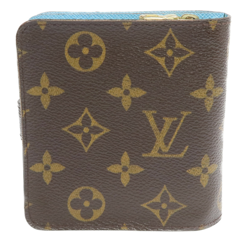 LOUIS VUITTON Monogram Groom Compact Zip Wallet金扣錢包-2