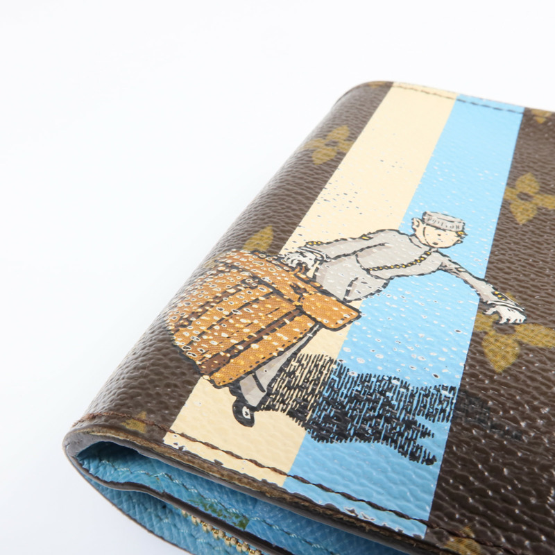 LOUIS VUITTON Monogram Groom Compact Zip Wallet金扣錢包-16