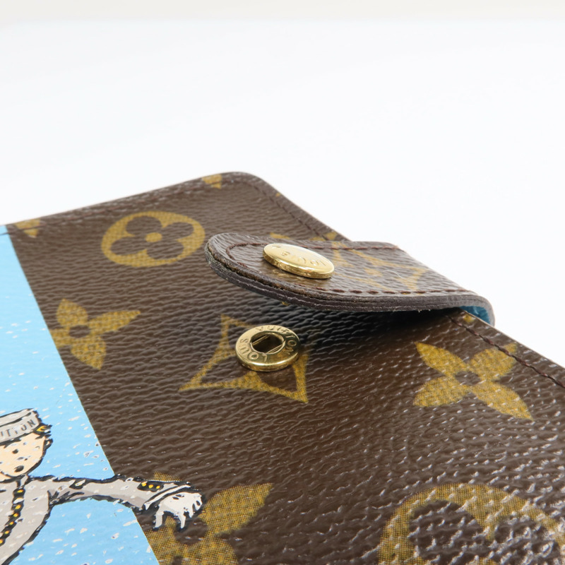 LOUIS VUITTON Monogram Groom Compact Zip Wallet金扣錢包-17