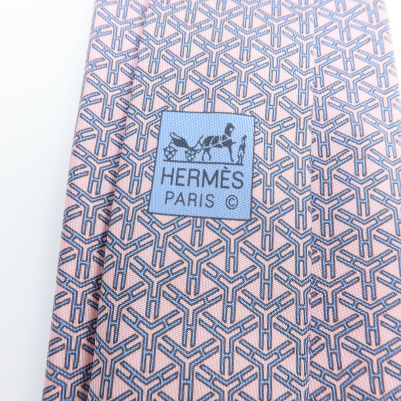 HERMES 絲質Necktie領帶-6