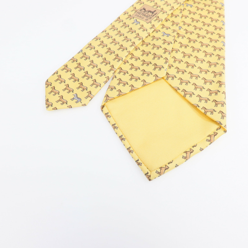 HERMES 絲質Necktie領帶-4