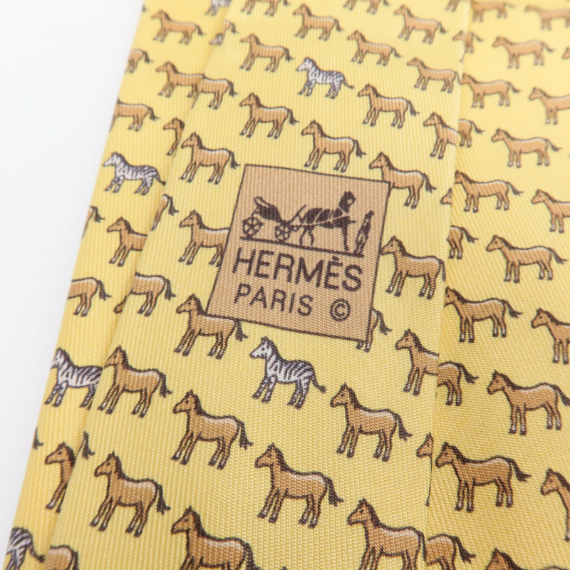 HERMES 絲質Necktie領帶-5