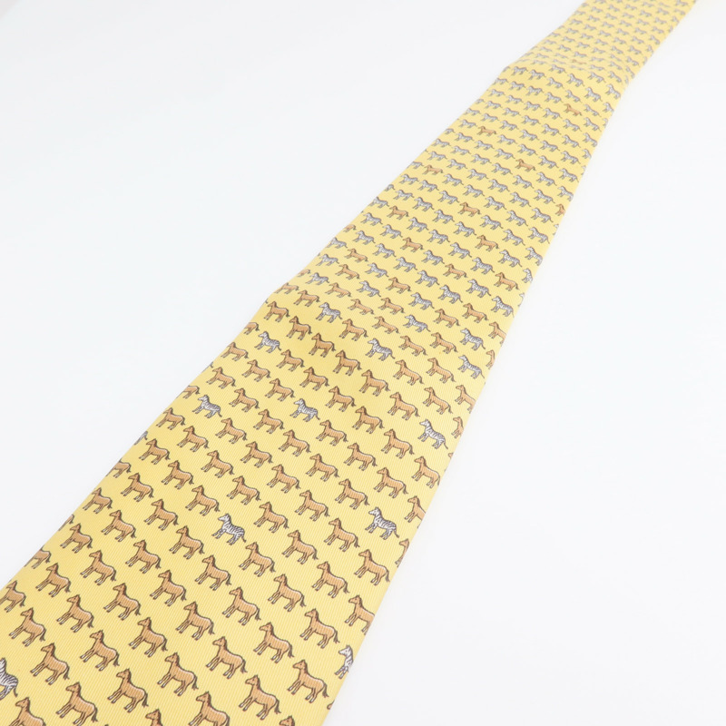 HERMES 絲質Necktie領帶-7