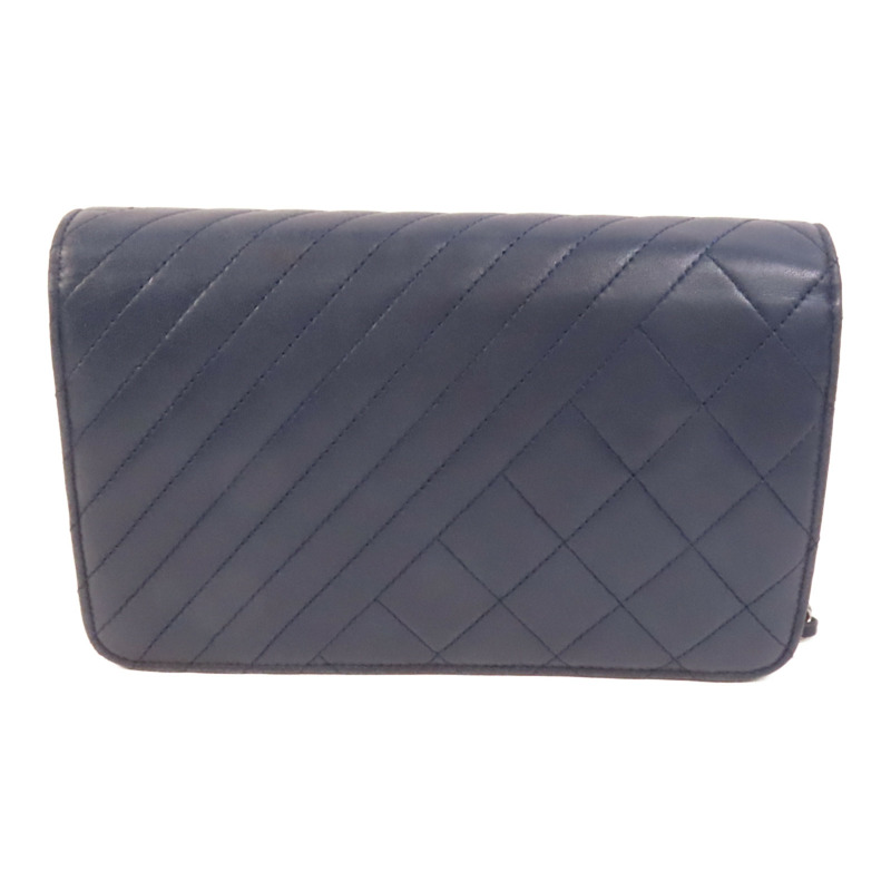 CHANEL 羊皮皮革WOC Wallet On Chain銀扣鏈帶肩背袋-1