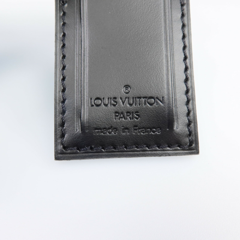 LOUIS VUITTON 牛皮皮革Luggage Tag金扣掛飾-4
