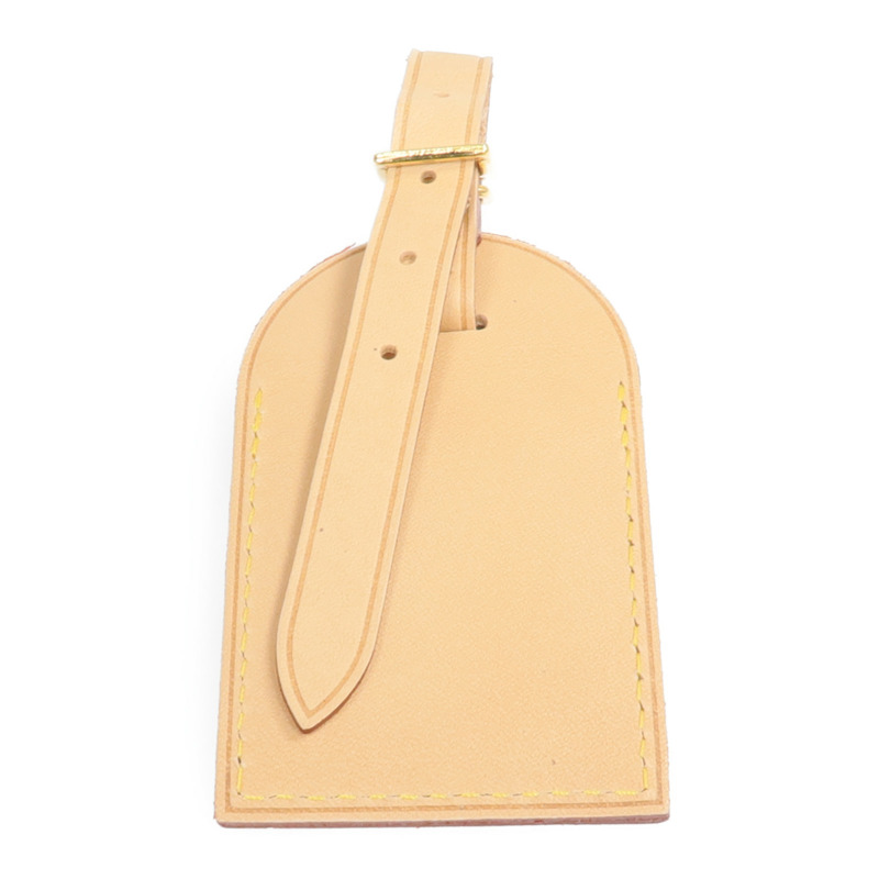 LOUIS VUITTON 牛皮皮革Luggage Tag金扣掛飾-1