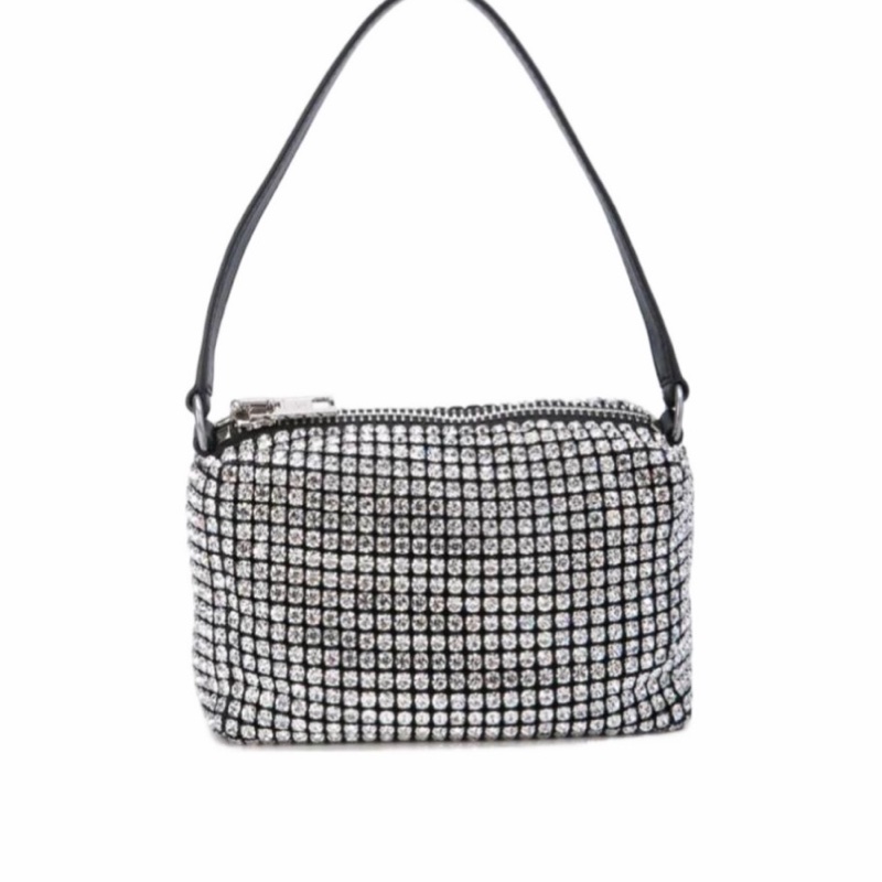Alexander Wang 女士 heiress 水鑽網眼手拿包均碼碼17cm*7cm*10cm-0