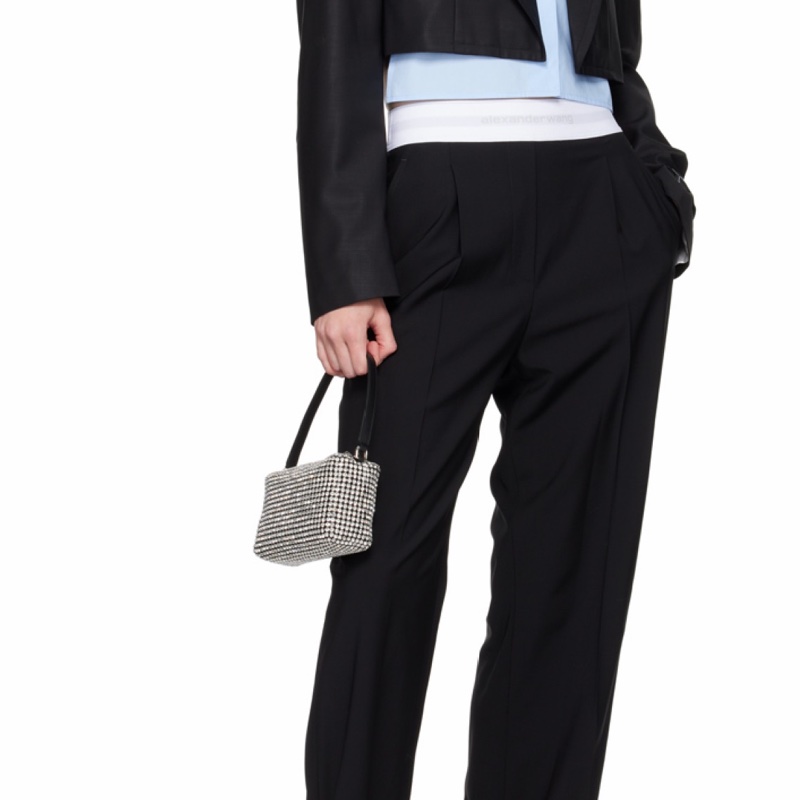 Alexander Wang 女士 heiress 水鑽網眼手拿包均碼碼17cm*7cm*10cm-8