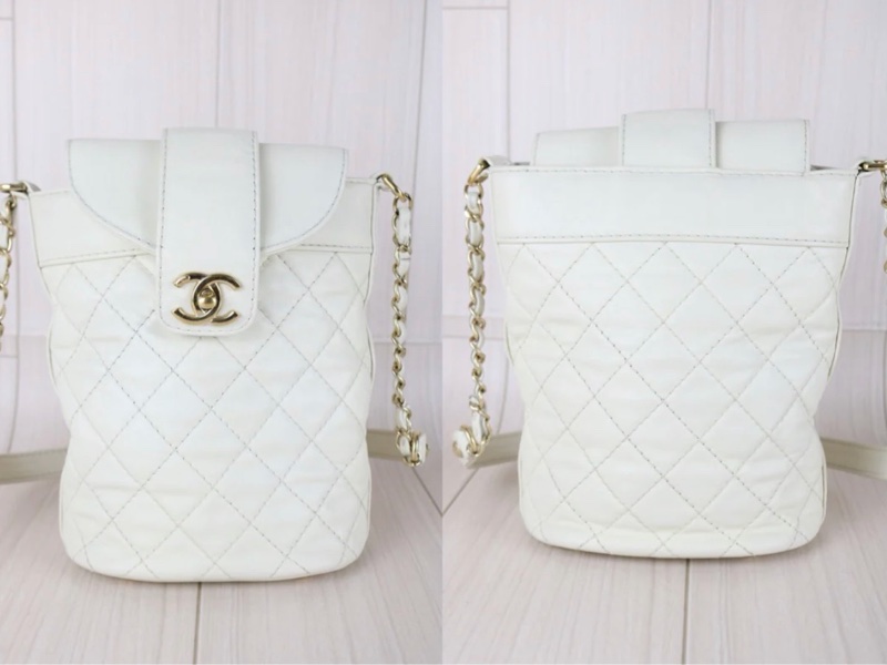 「JL精品代購」9新 Chanel 香奈兒 白金水桶單肩包-2