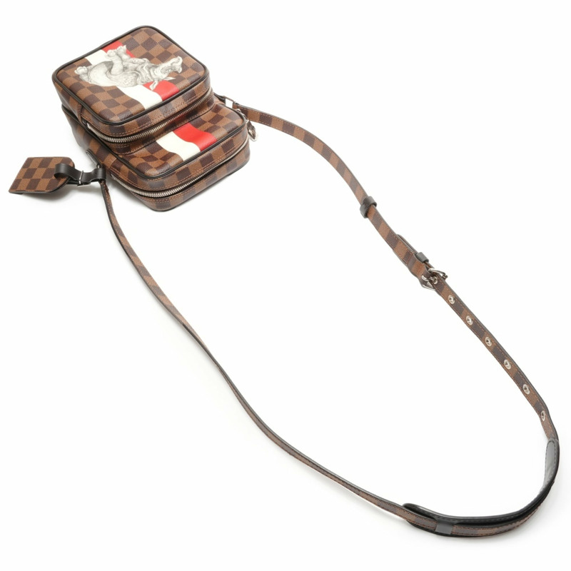 路易威登 2016 Damier Amazon Chapman 單肩包，棕色-8