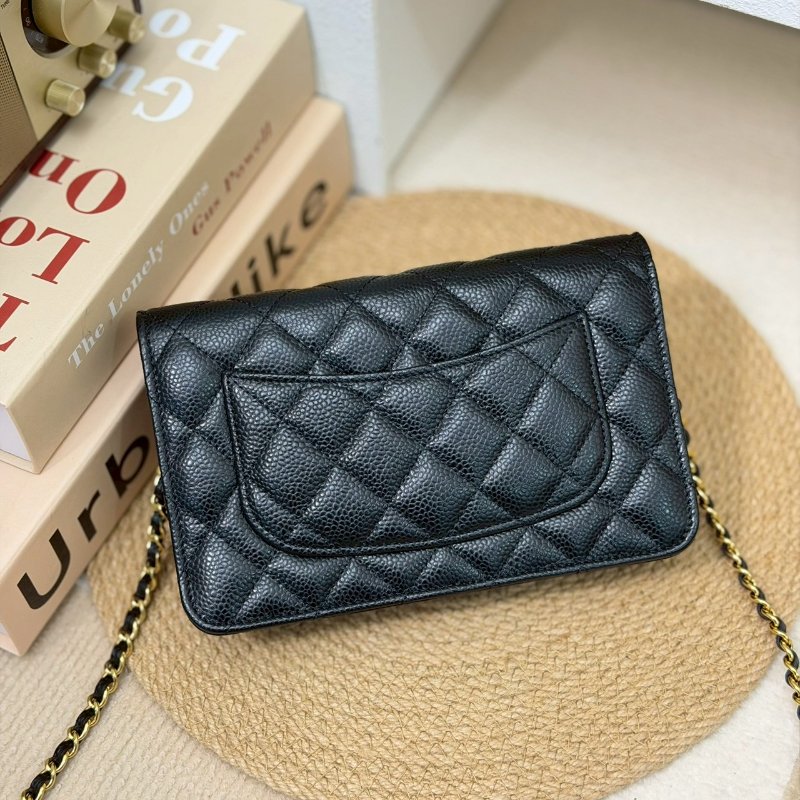 (近全新品況✨✨專櫃破12w)🏷Chanel．Coco Woc 荔枝牛黑金 芯片款-1