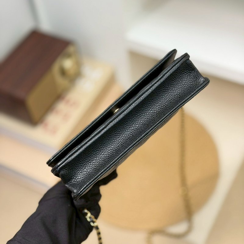 (近全新品況✨✨專櫃破12w)🏷Chanel．Coco Woc 荔枝牛黑金 芯片款-12