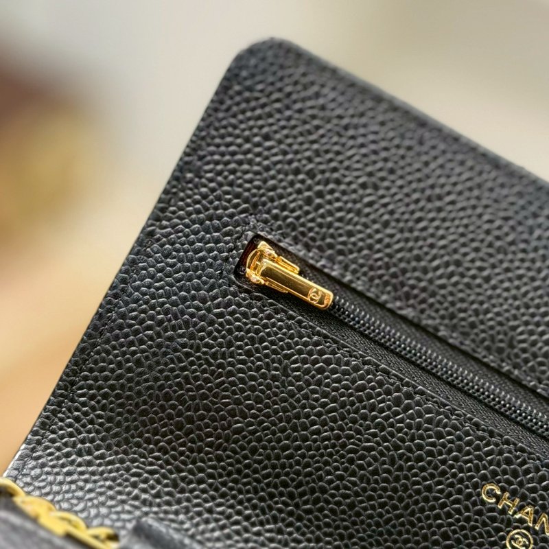 (近全新品況✨✨專櫃破12w)🏷Chanel．Coco Woc 荔枝牛黑金 芯片款-21