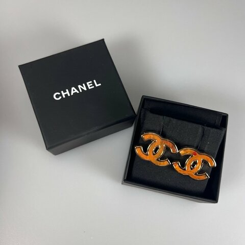 CHANEL 大雙C琥珀耳環 B23/A