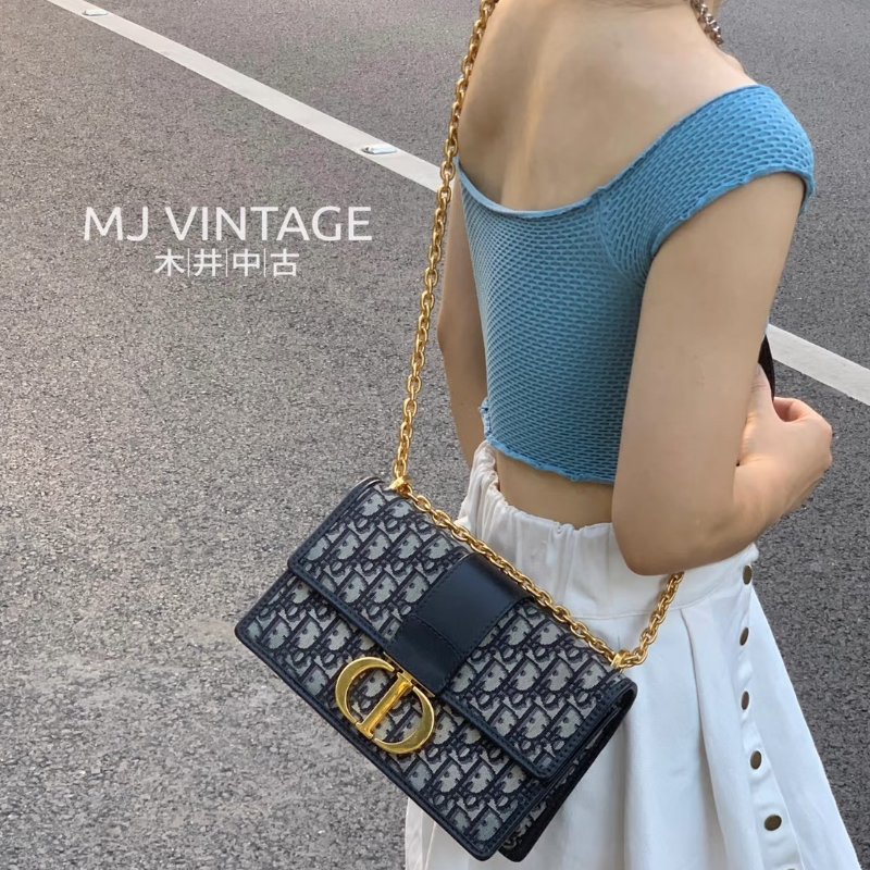 (挑戰全網最甜甜😜)🏷Dior 迪奧.30 Montaigne 蒙田鏈帶包 中號/客人寄賣-28