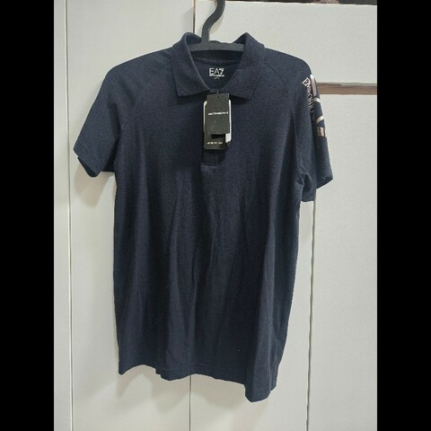 EMPORIO  ARMANI 精品修身萊卡短袖POLO上衣