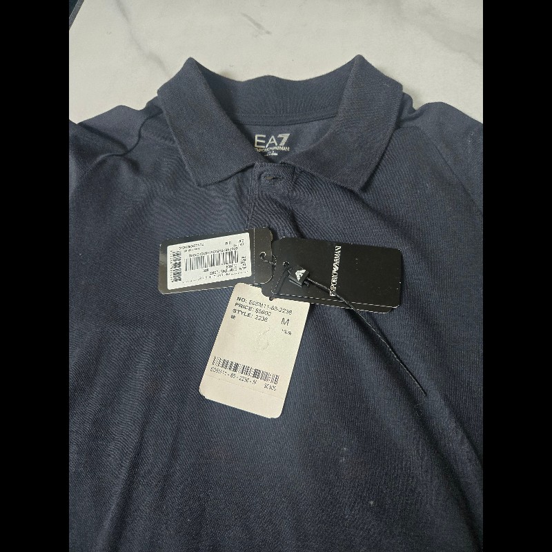 EMPORIO ARMANI 精品修身萊卡短袖POLO上衣-2