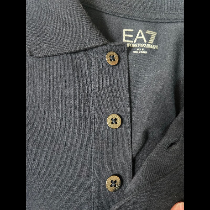 EMPORIO ARMANI 精品修身萊卡短袖POLO上衣-4