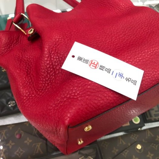 東區正精品㊣Tod's 紅色全皮皺褶手提包肩背包RZ1005-5