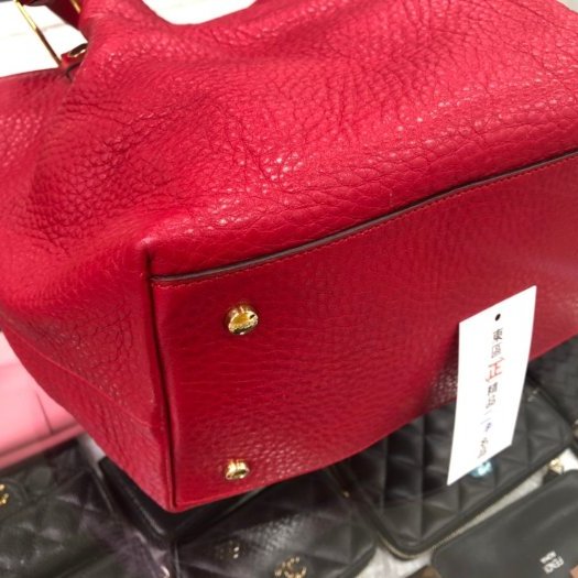 東區正精品㊣Tod's 紅色全皮皺褶手提包肩背包RZ1005-8