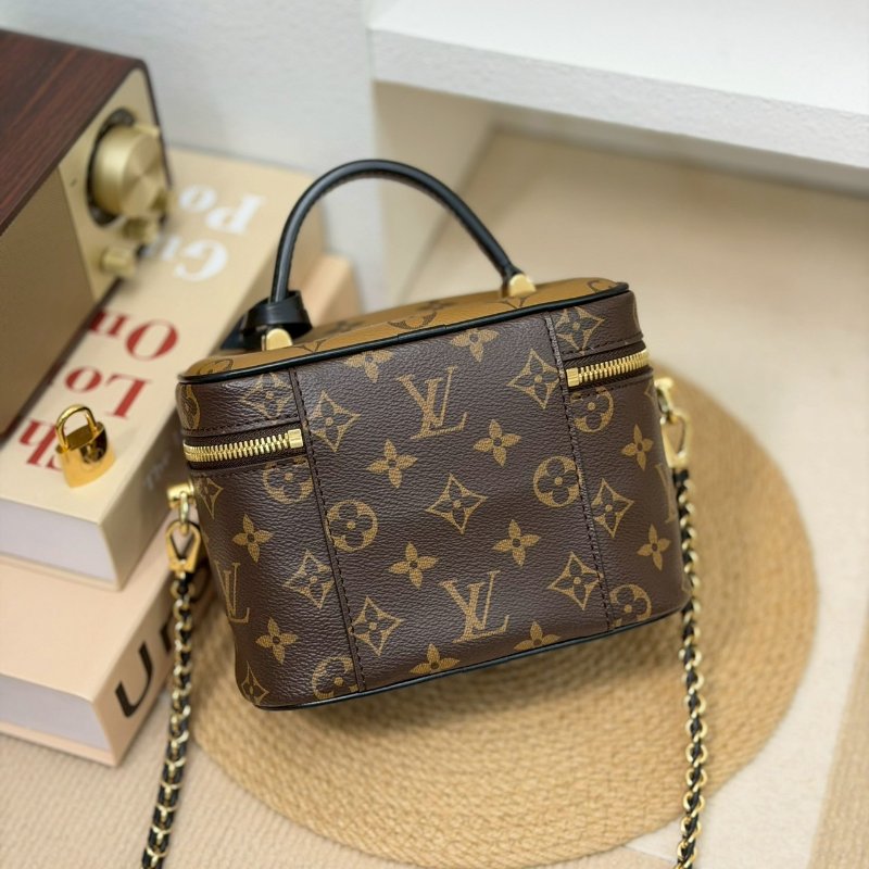 🏷LV 路易威登．Vanity PM 拚色化妝包 M45165-1
