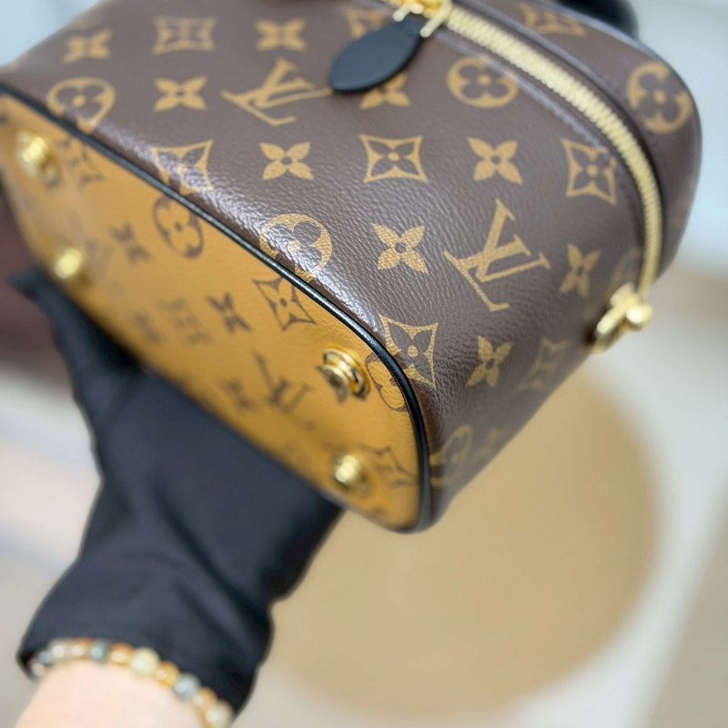 🏷LV 路易威登．Vanity PM 拚色化妝包 M45165-5