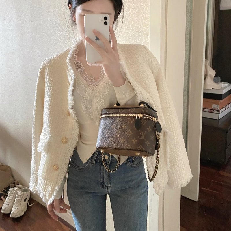 🏷LV 路易威登．Vanity PM 拚色化妝包 M45165-24