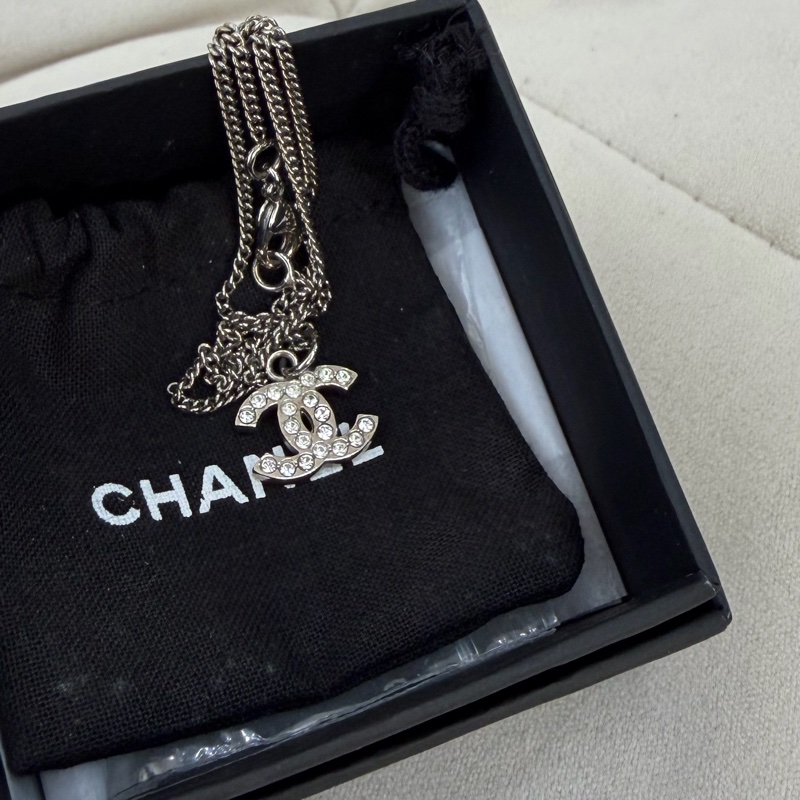 Chanel CC 閃石頸鏈 項鏈 有盒-0