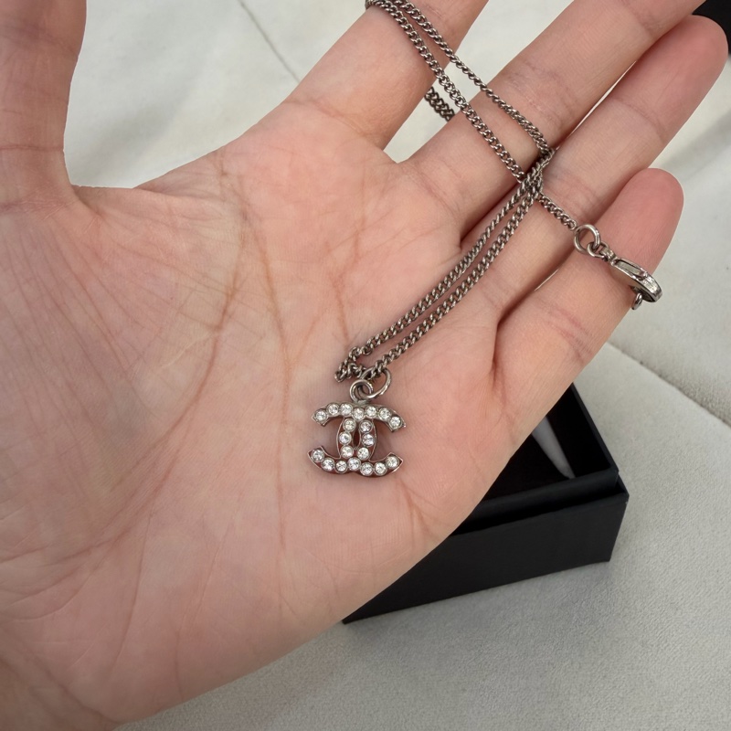 Chanel CC 閃石頸鏈 項鏈 有盒-1