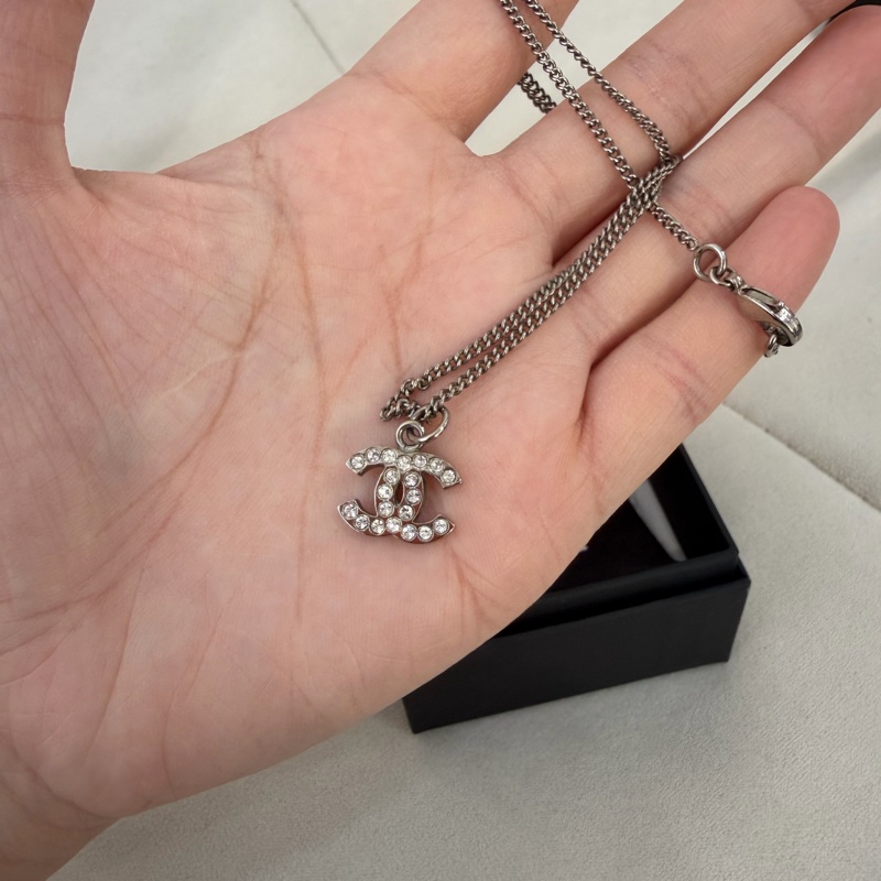 Chanel CC 閃石頸鏈 項鏈 有盒-2