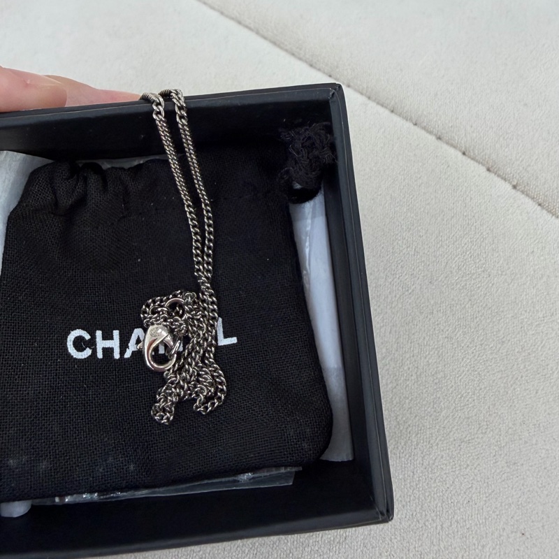 Chanel CC 閃石頸鏈 項鏈 有盒-4