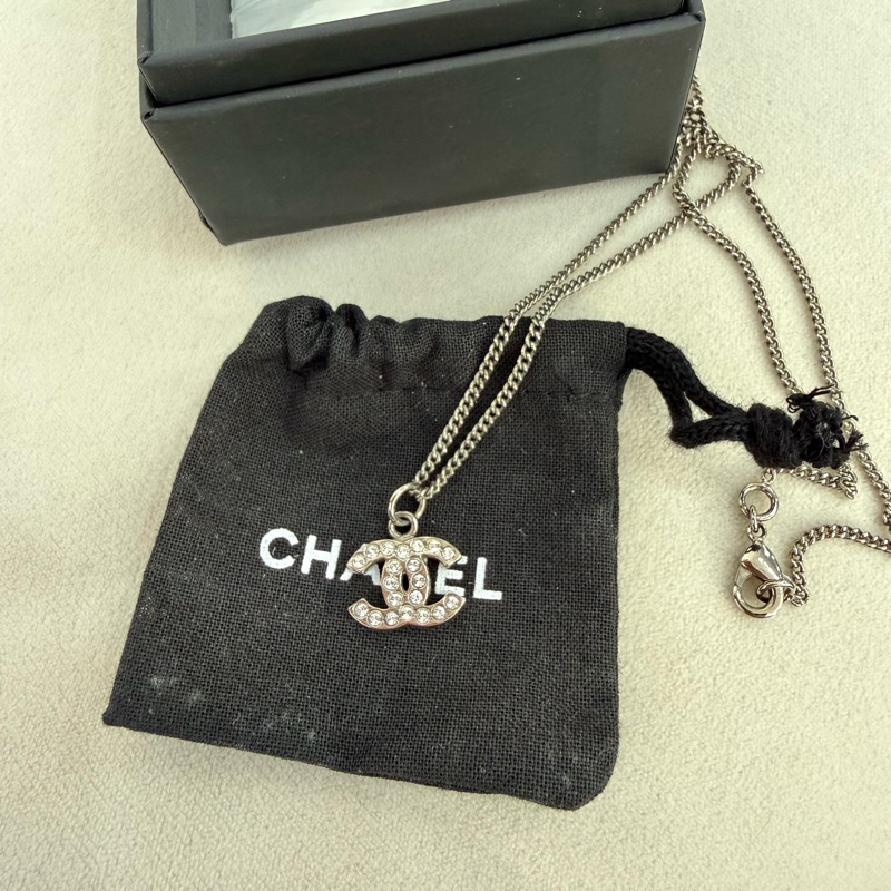 Chanel CC 閃石頸鏈 項鏈 有盒-5