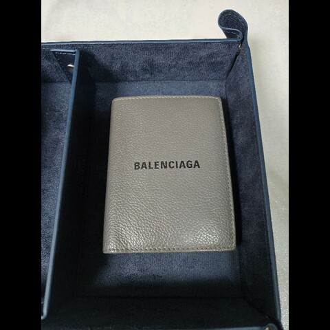 ALENCIAGA Cash Logo印花短夾