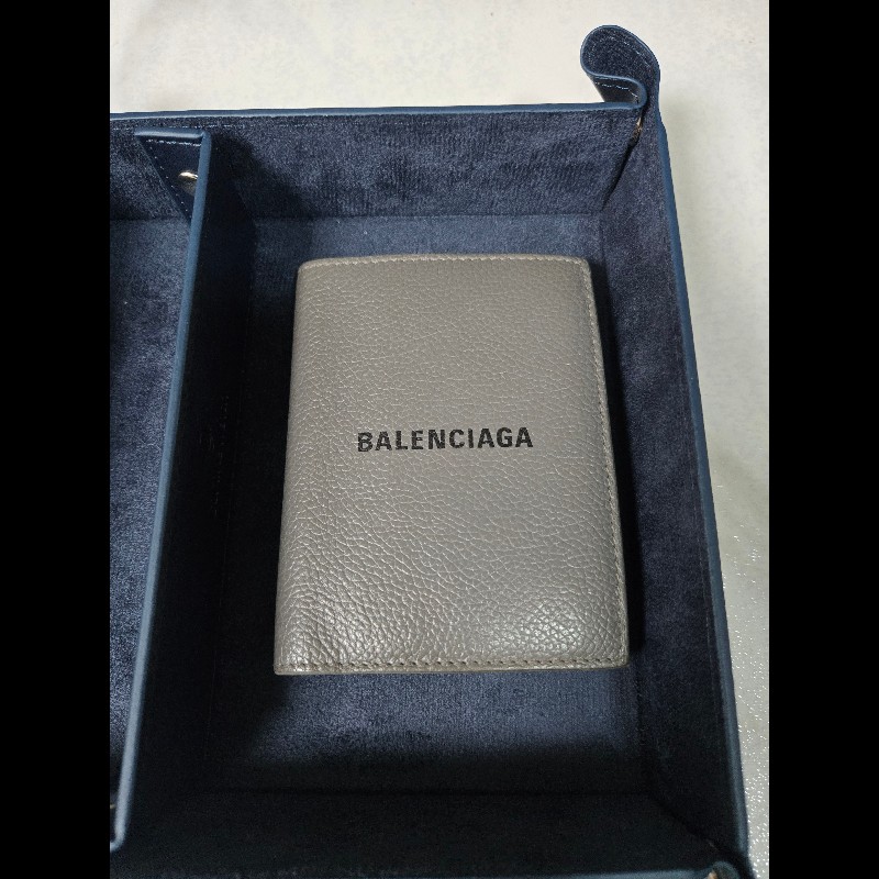 ALENCIAGA Cash Logo印花短夾-0